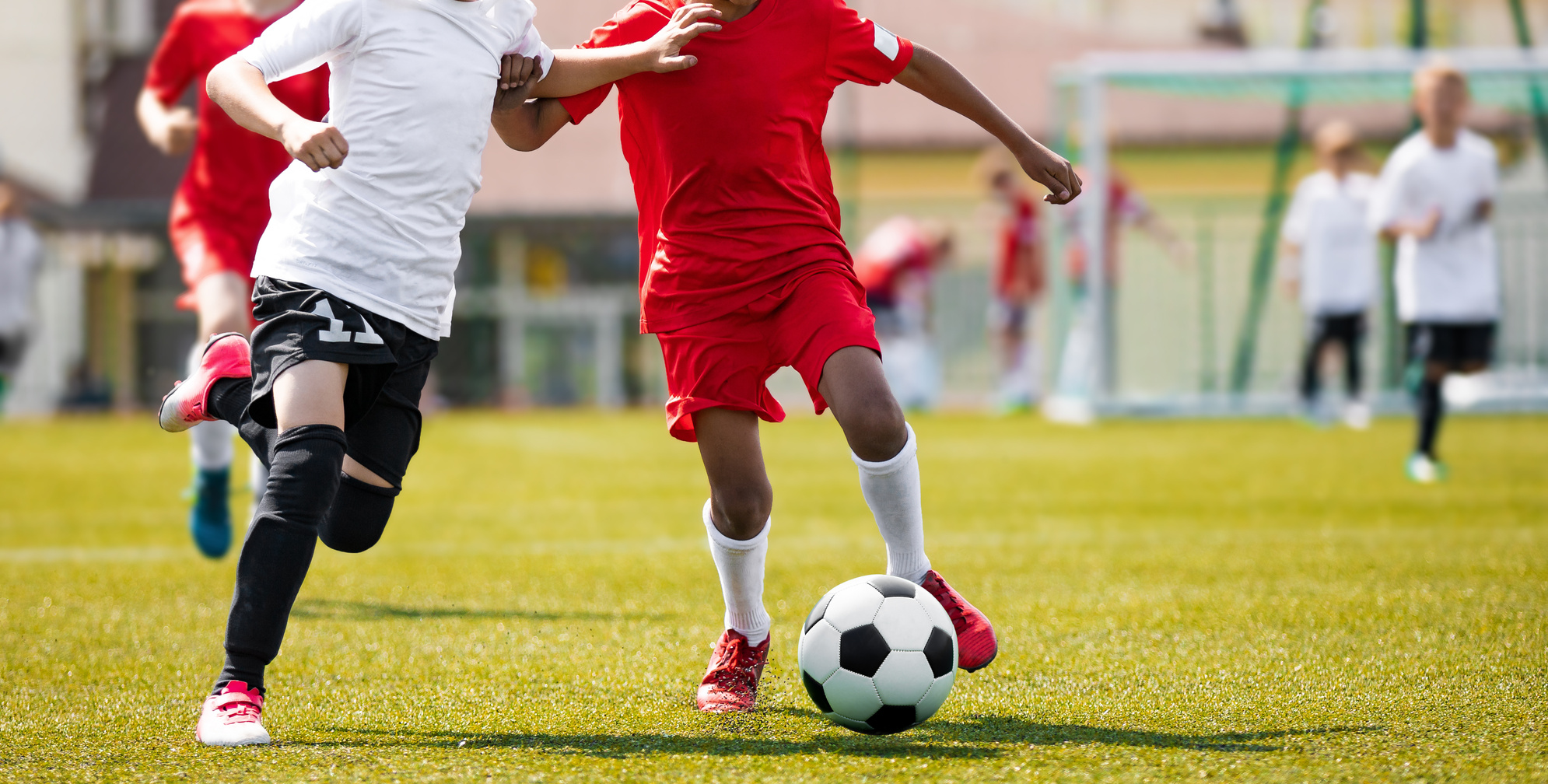 Kids at Football Match